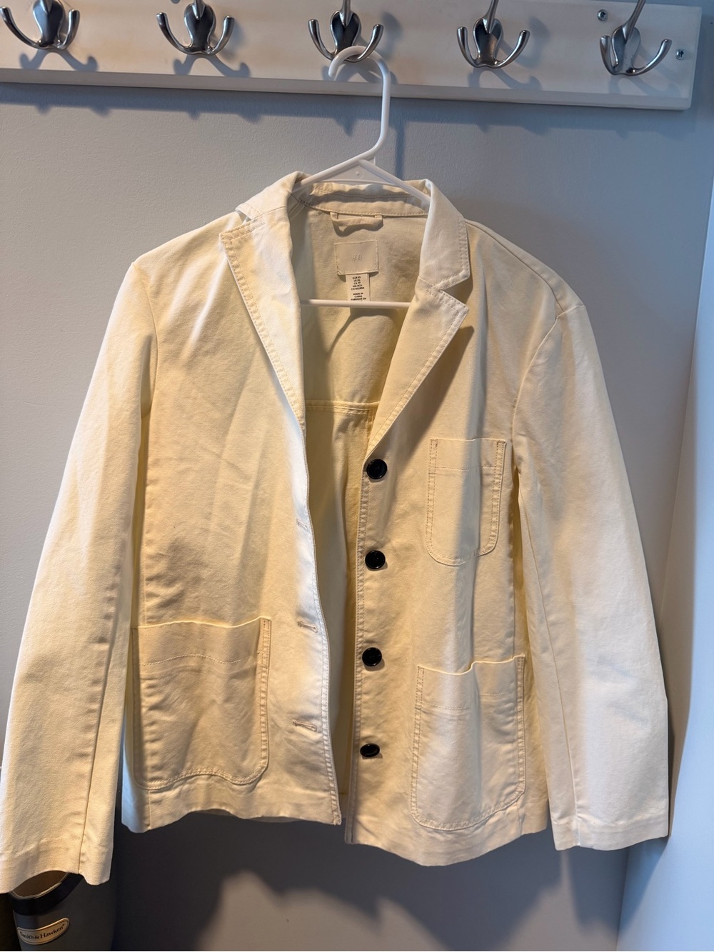 H&M Cream Cotton Blazer Jacket